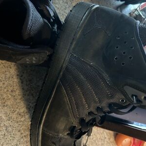 Jordan Men's Black All-Black High-Top Sneaker